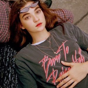 Urban Outfitters|Born to Raise Hell Tee|Sz M|Gray